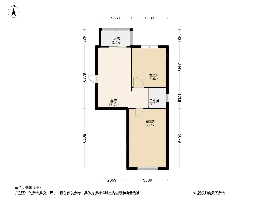 临河风景苑户型图