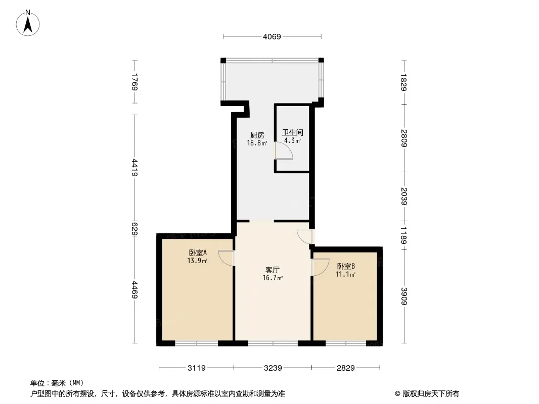 岭东路教师公寓户型图