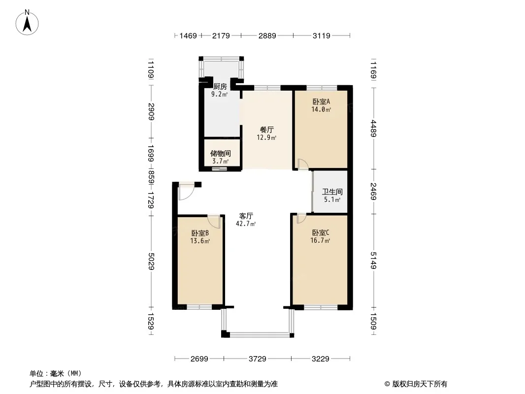经纬南路教师公寓户型图
