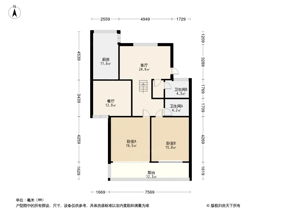 军安住宅小区户型图