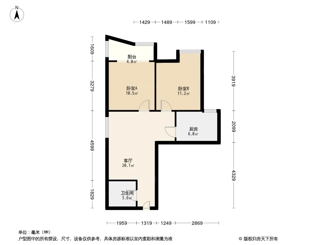 升龙广场B区户型图