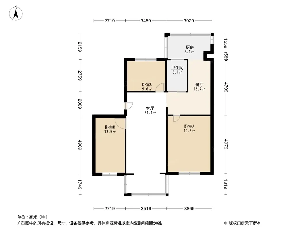阳光路教师楼户型图