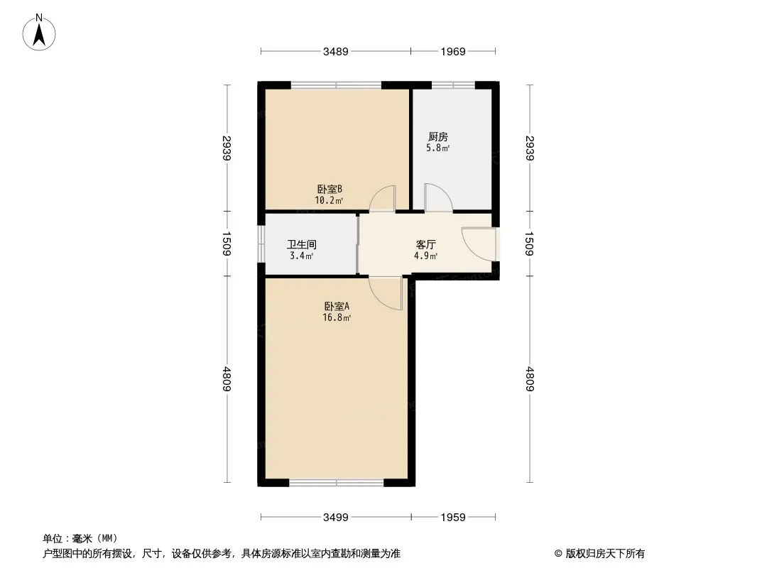 3504宿舍户型图