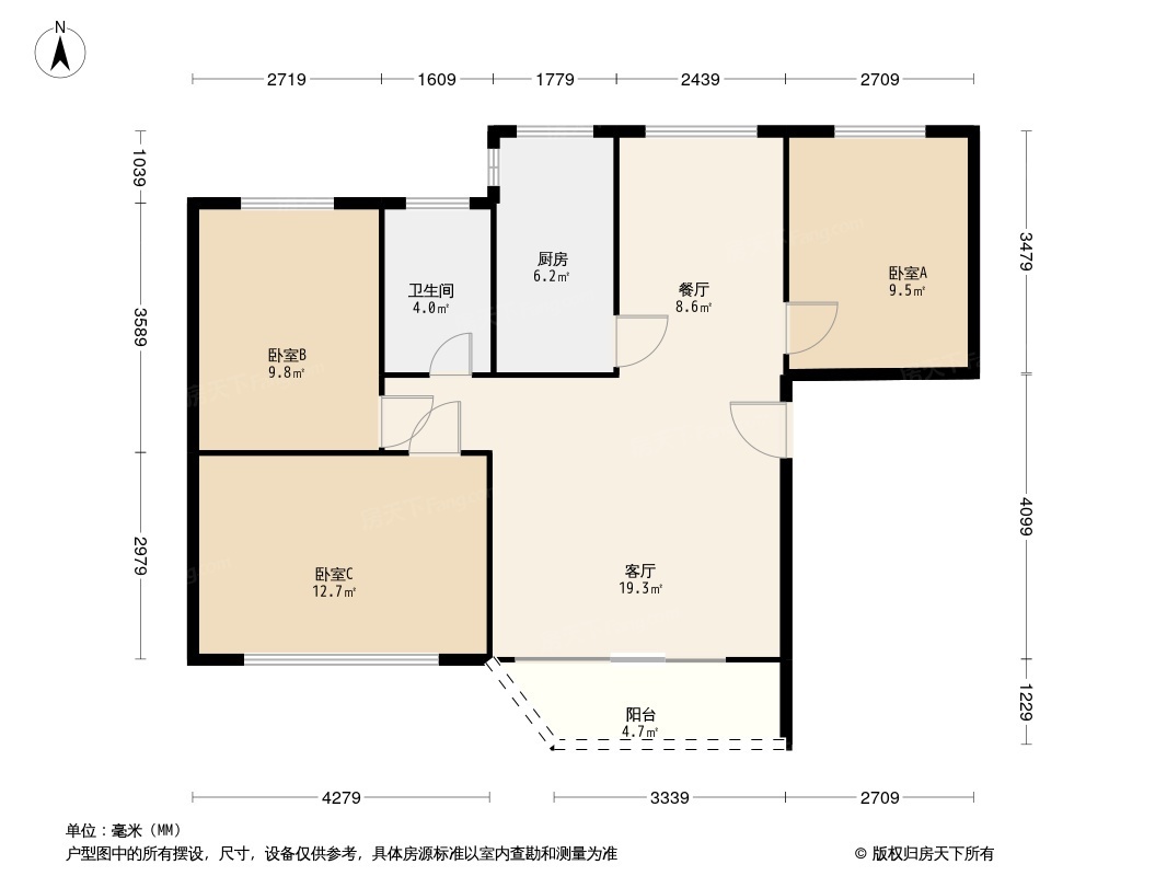 银丰花园户型图