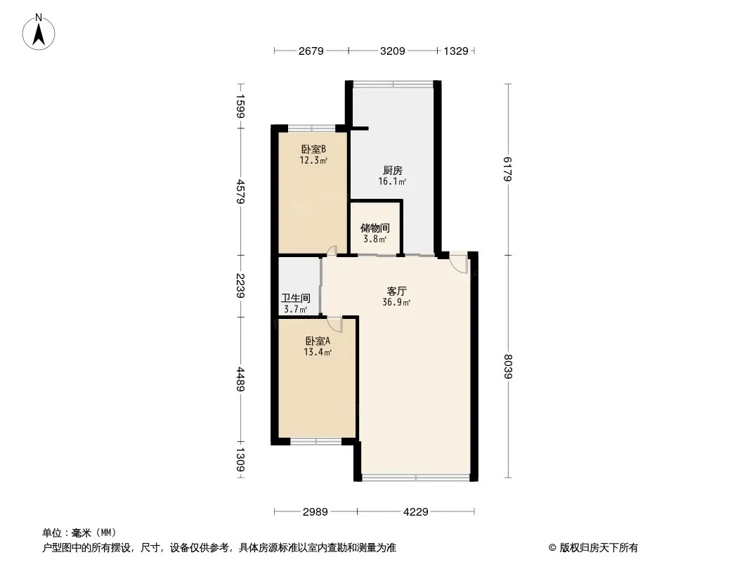 新月小区户型图