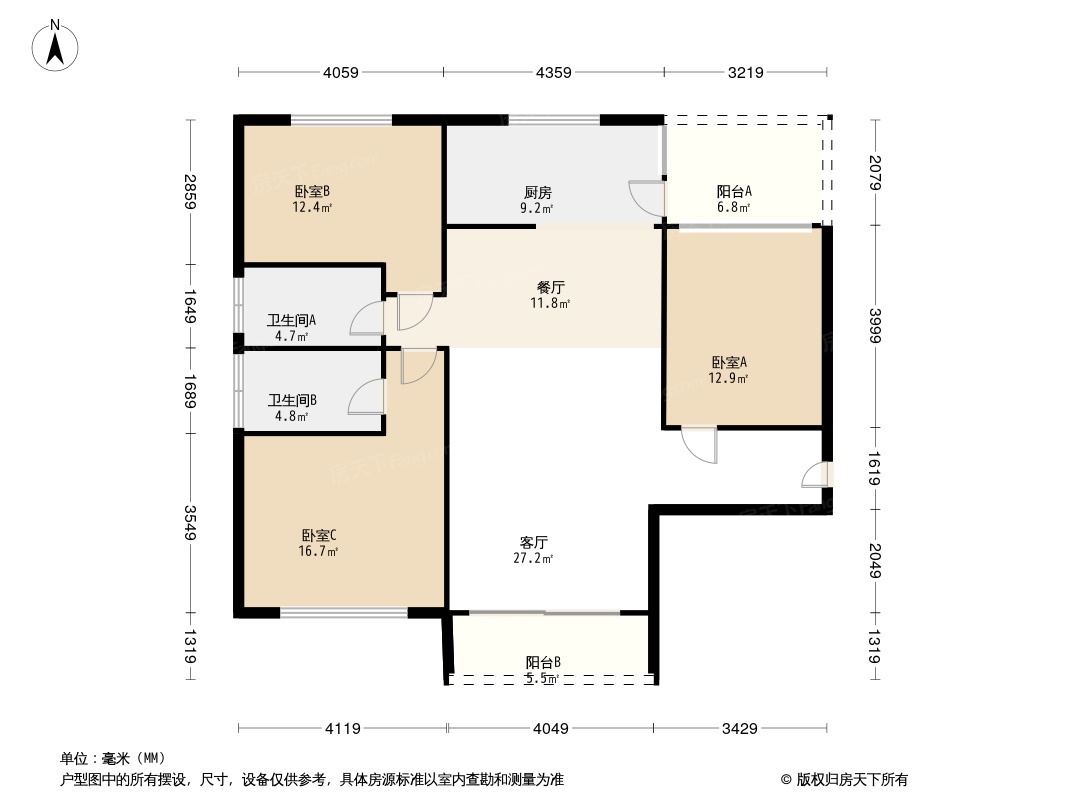 宁海尚峰户型图