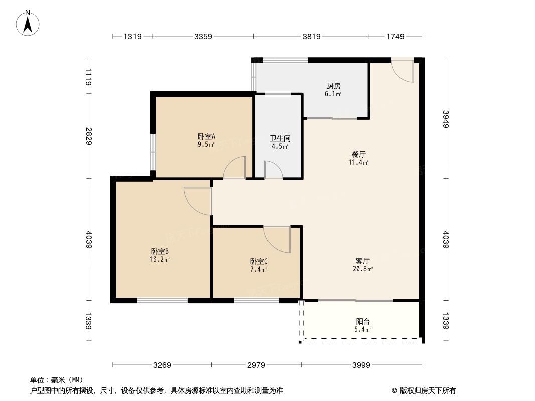 星湖茗居户型图