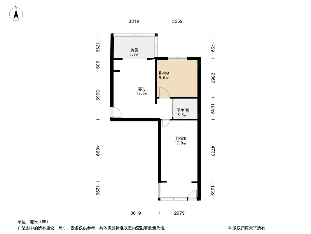 793厂宿舍户型图