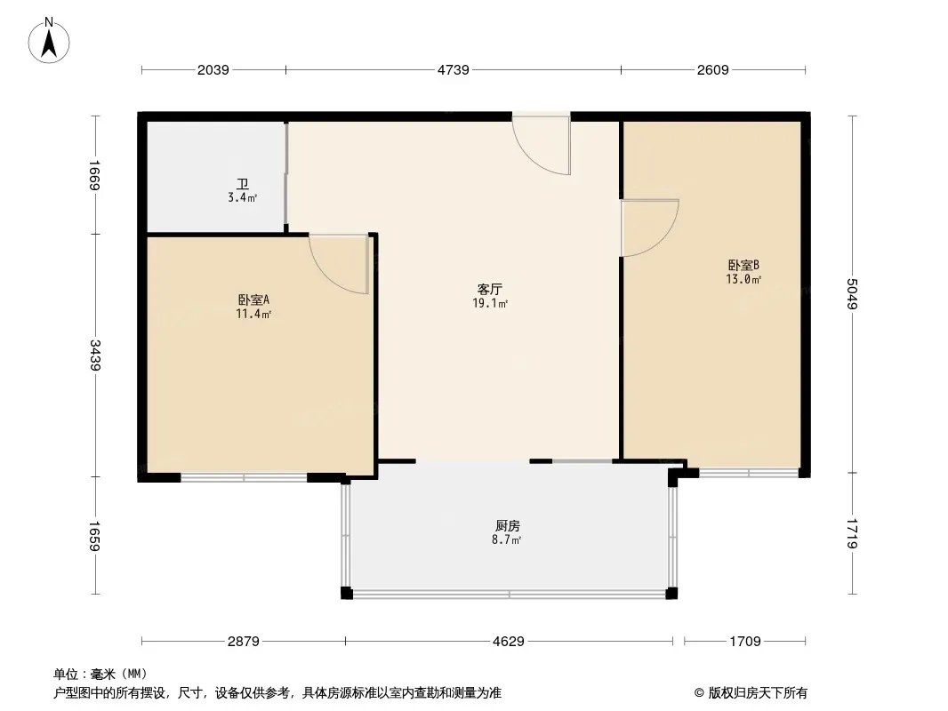 民航宿舍户型图