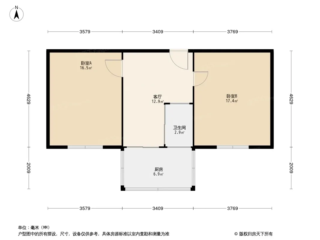 福利小区户型图