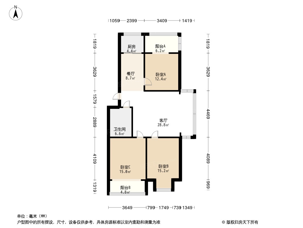 都市花园户型图