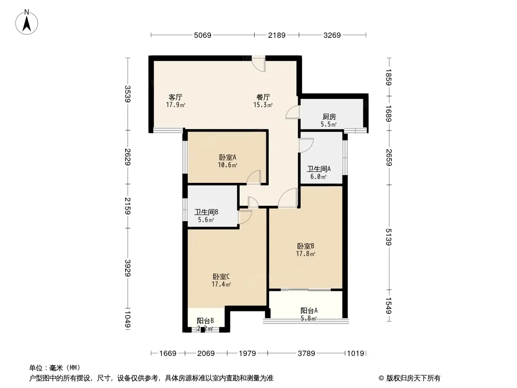 升龙广场A区户型图