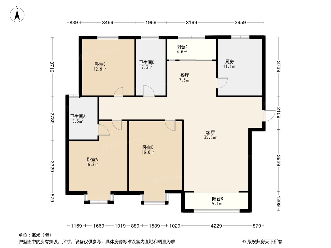 鸿泰景园户型图