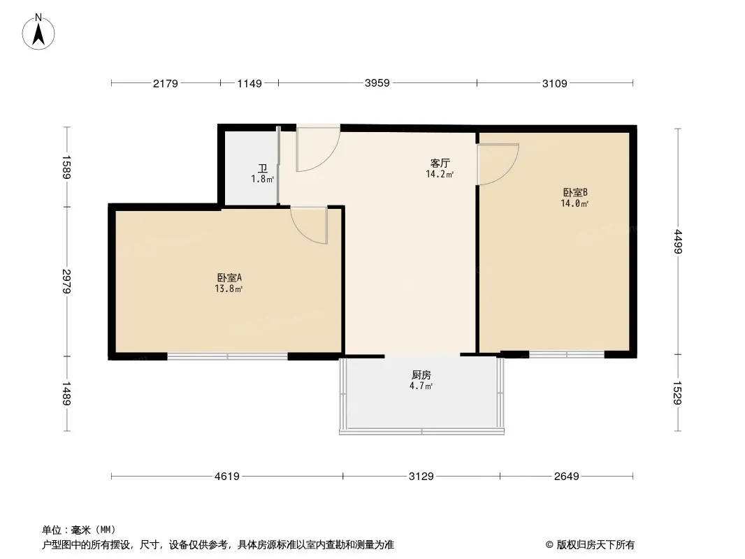 园林宿舍户型图