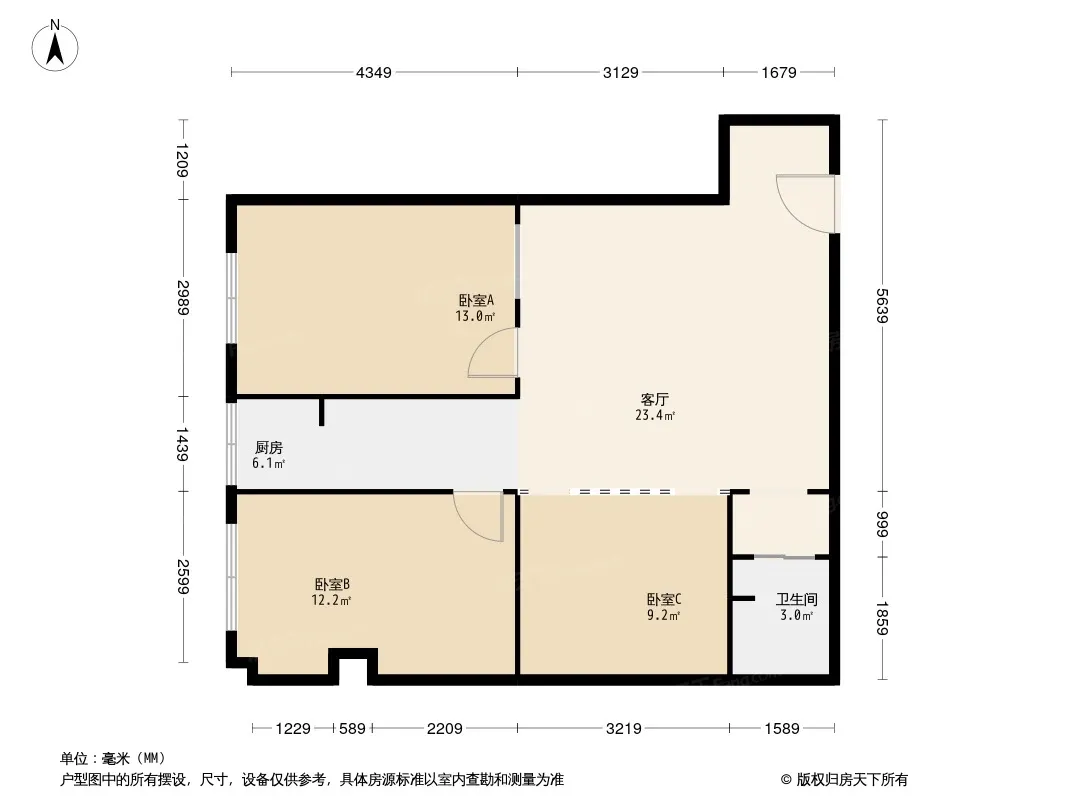 标记大厦户型图