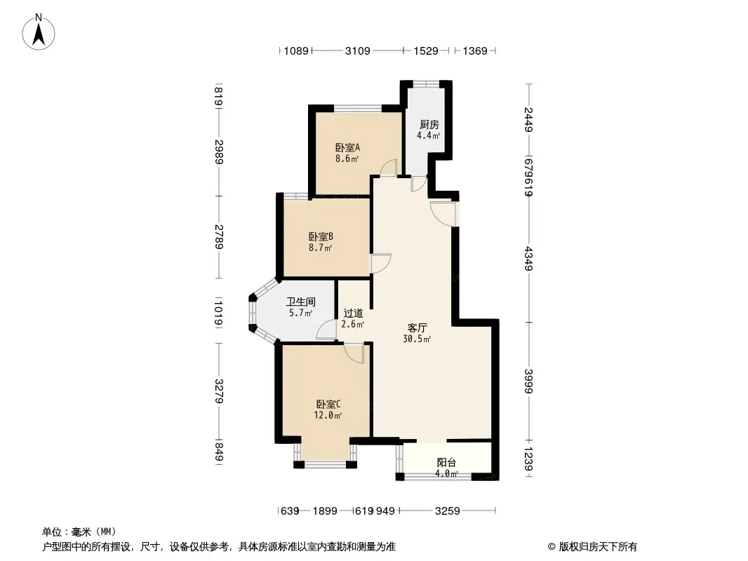 九里香堤户型图