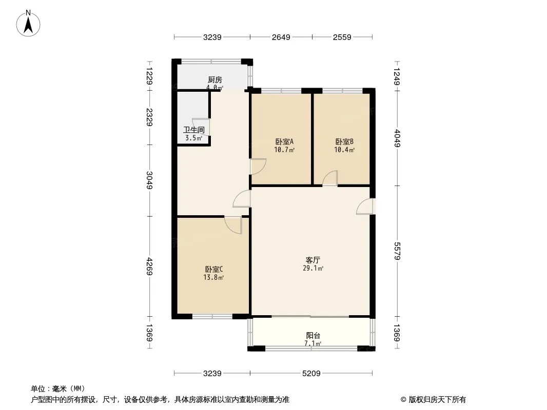 光明小区(涿州)户型图