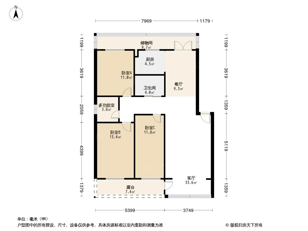 万嘉花园户型图
