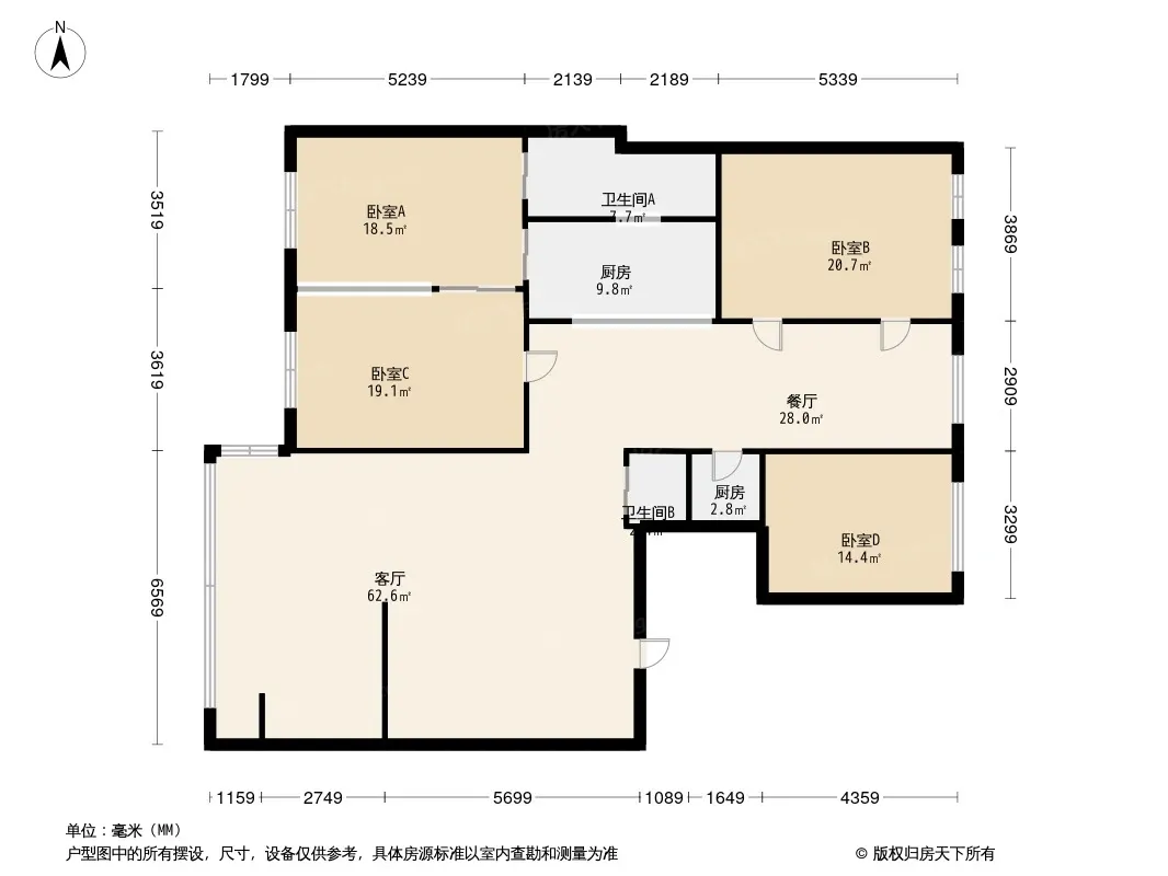 吉发广场B座户型图