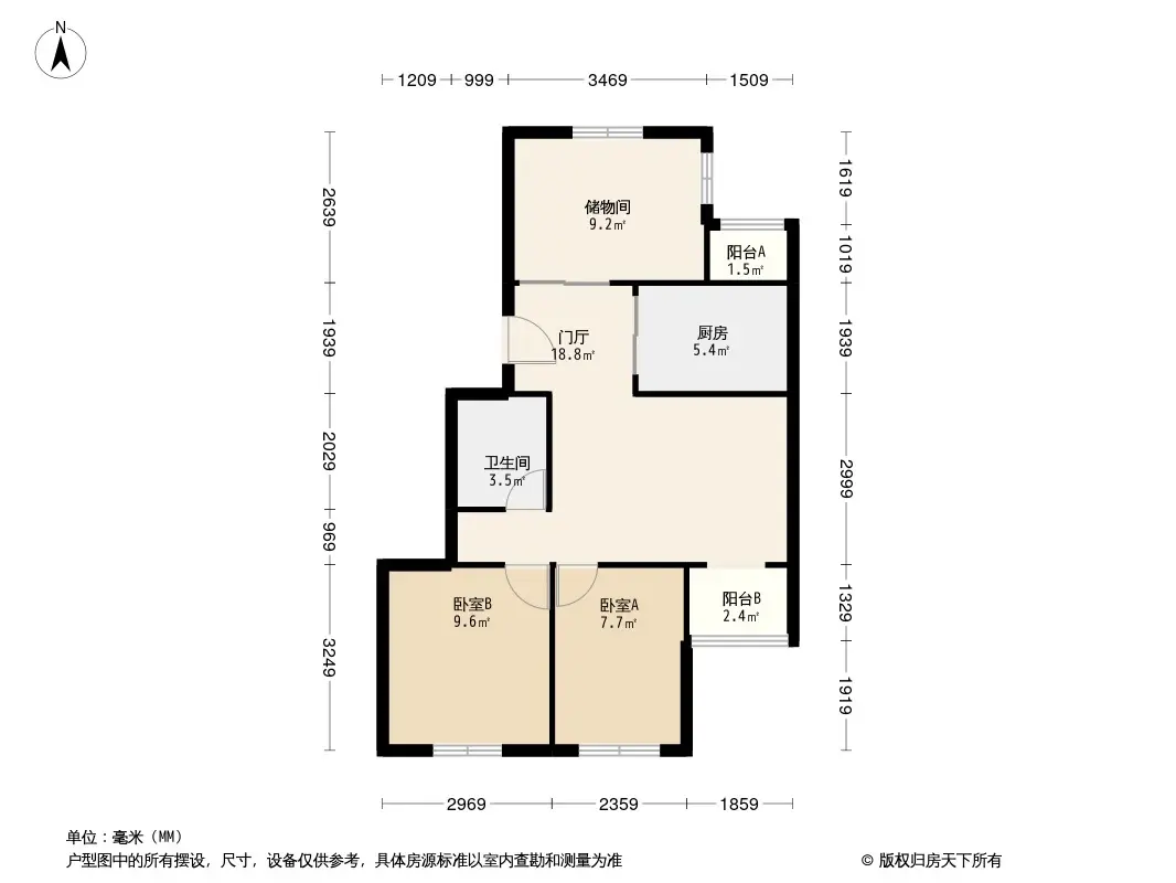 滨河绮霞苑户型图