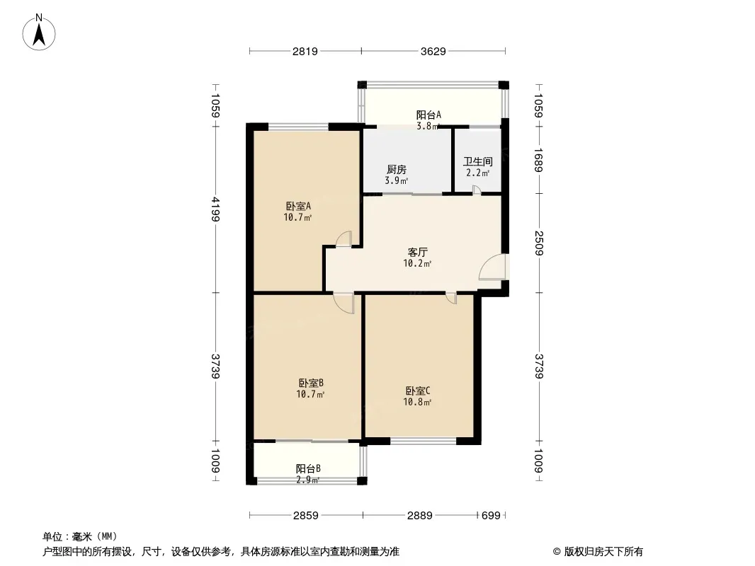 小集后街89号院户型图