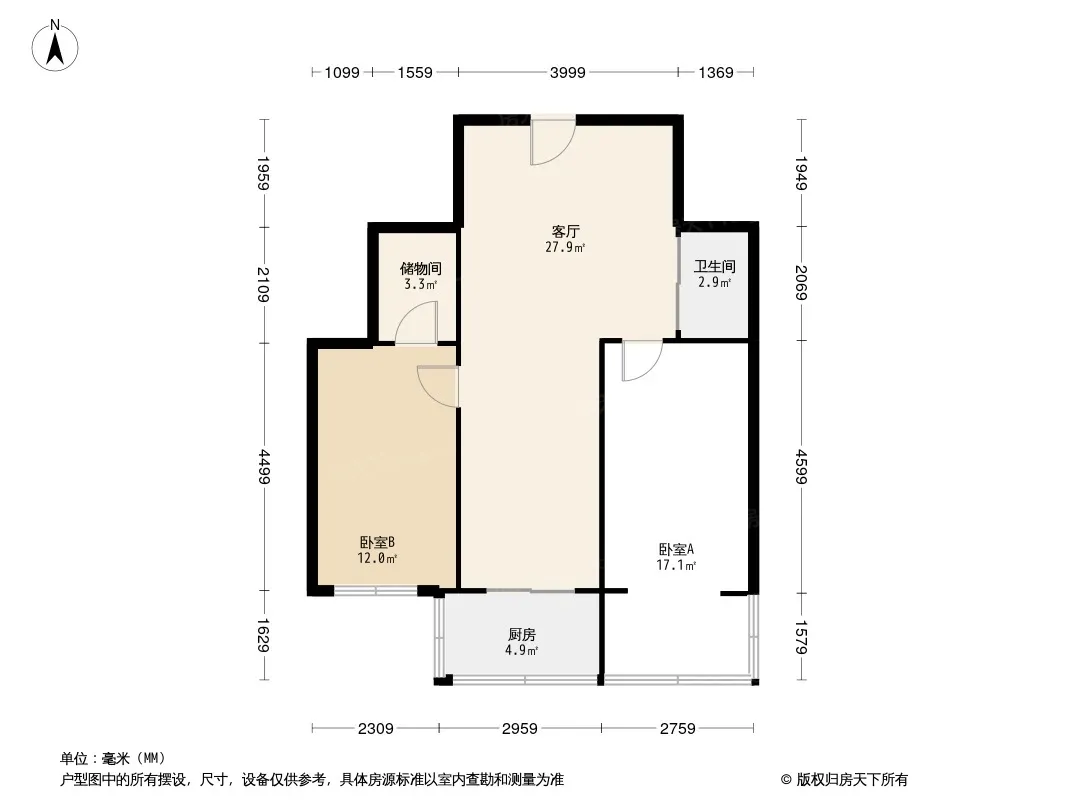 锦江花园三区户型图