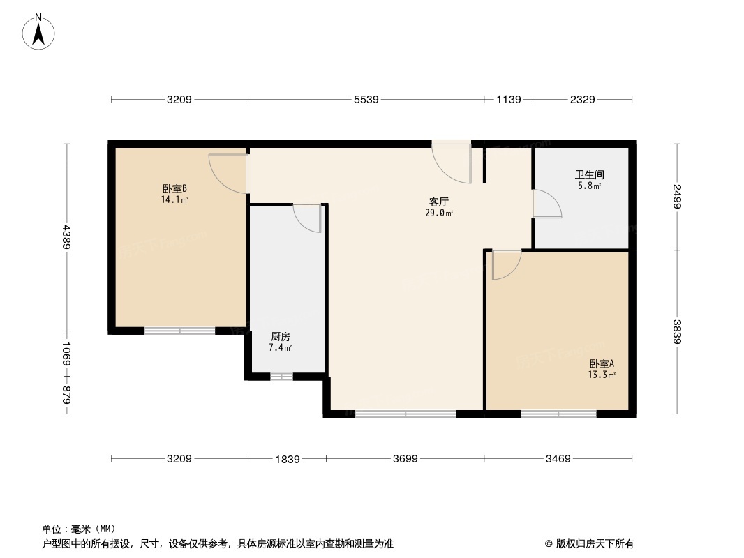 TBD云集中心户型图