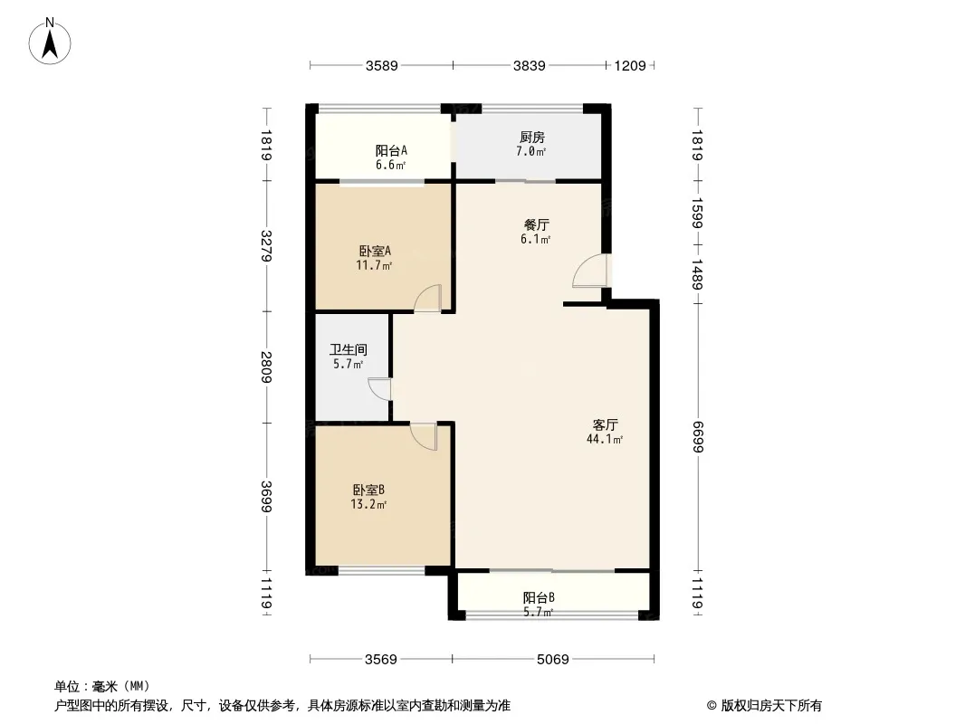 新建胡同小区户型图