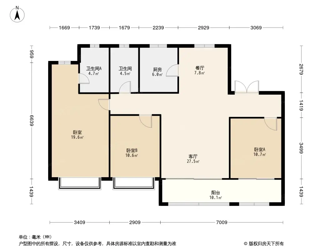 济南龙湖春江彼岸户型图