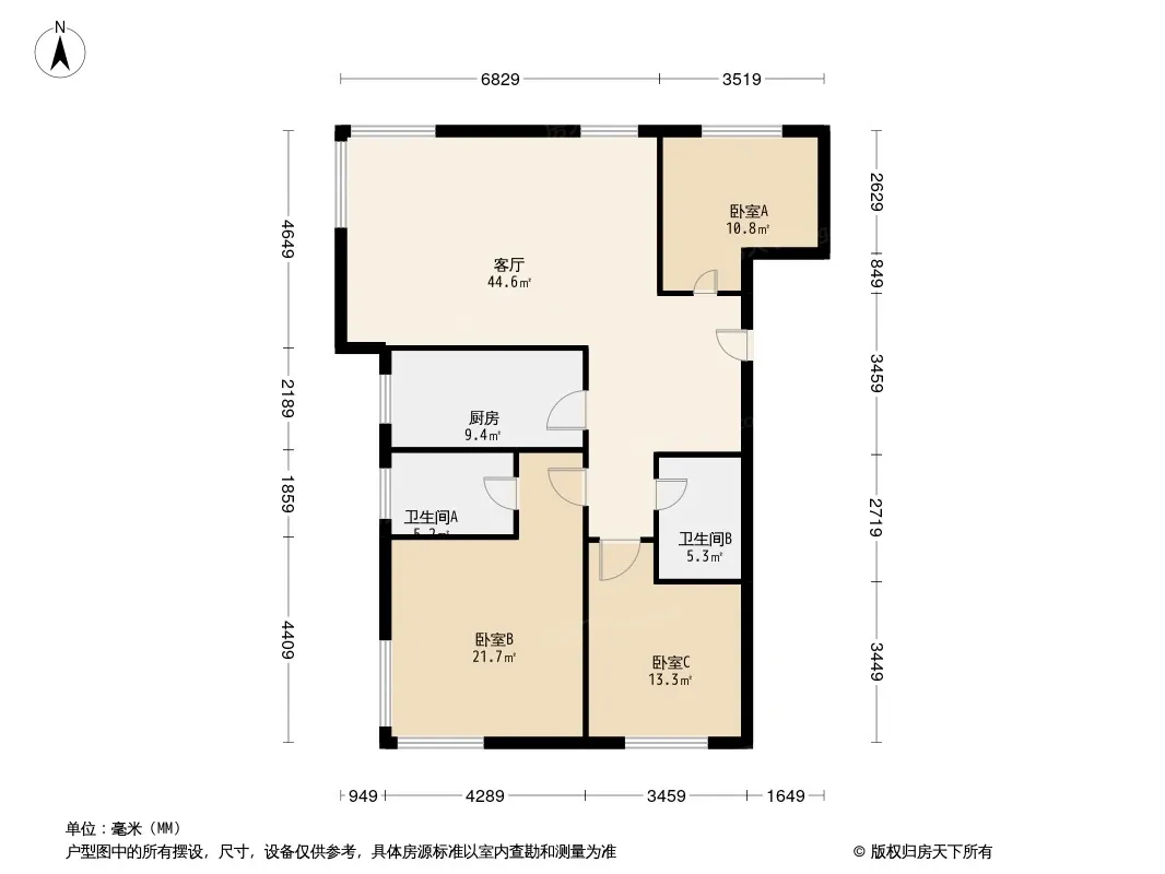 鸿盛凯旋门户型图