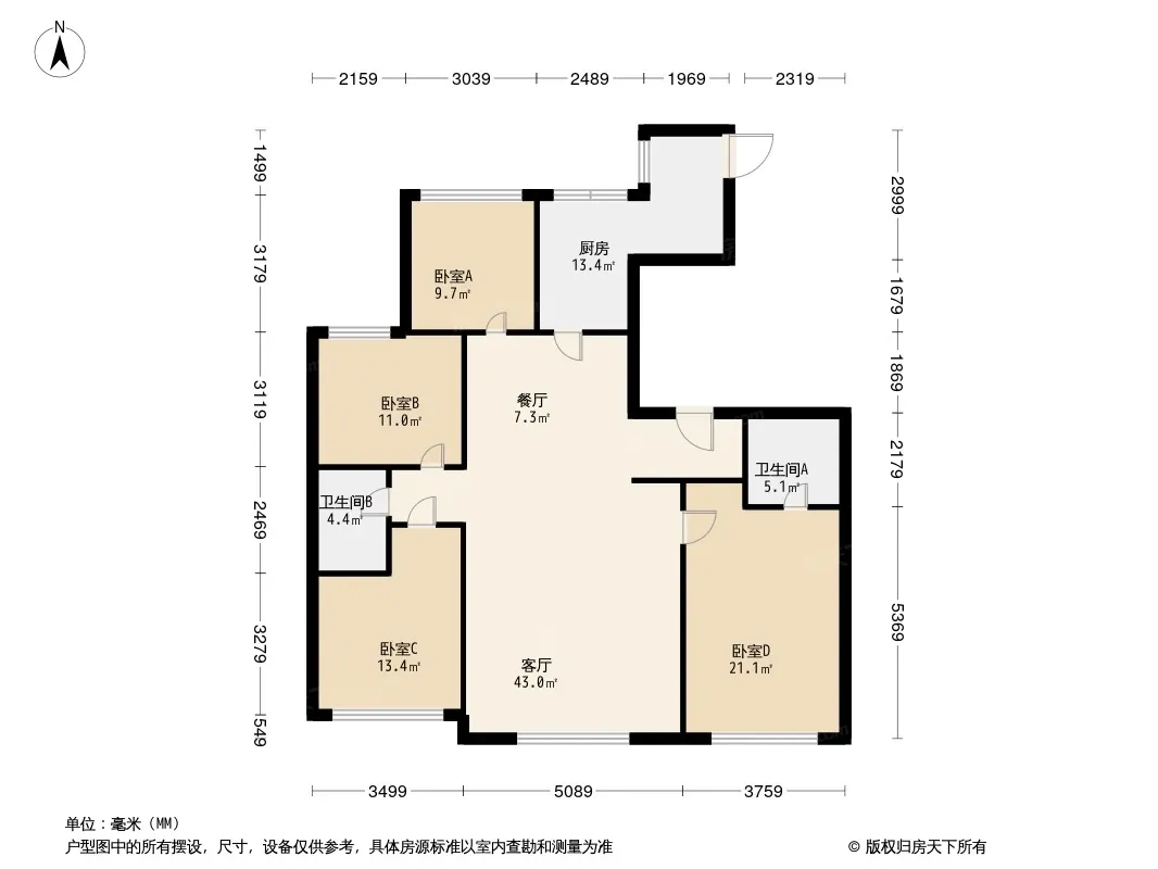 东安加州枫景户型图