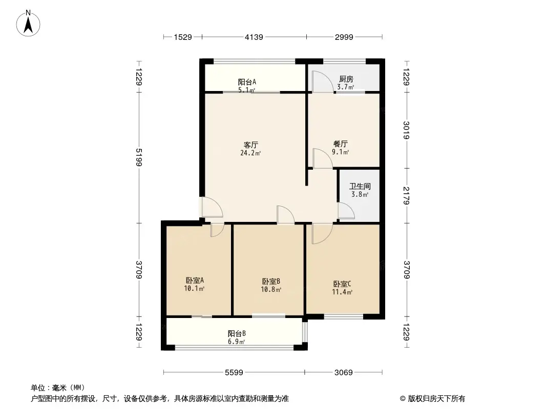 华电宿舍户型图