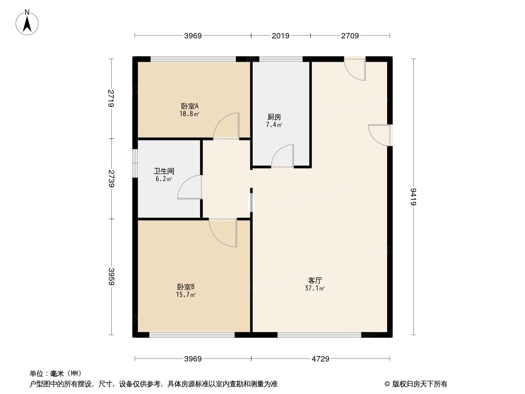 金岸红堡户型图