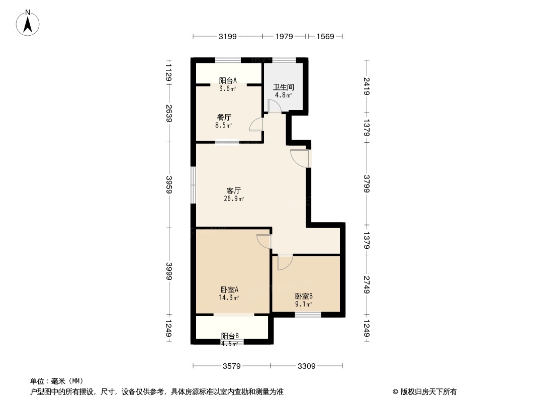 子房美景花园户型图