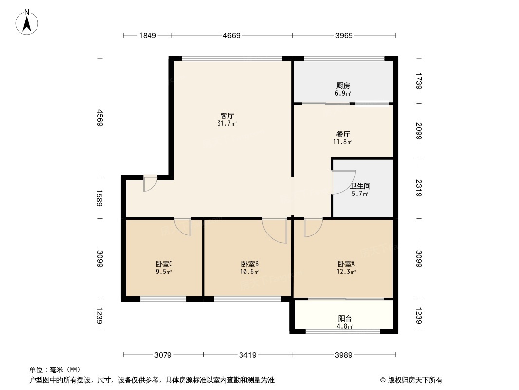 富贵园小区户型图