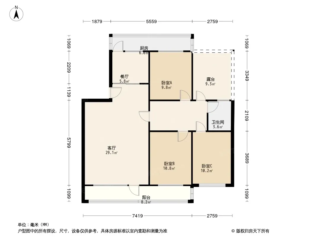 永北小区户型图