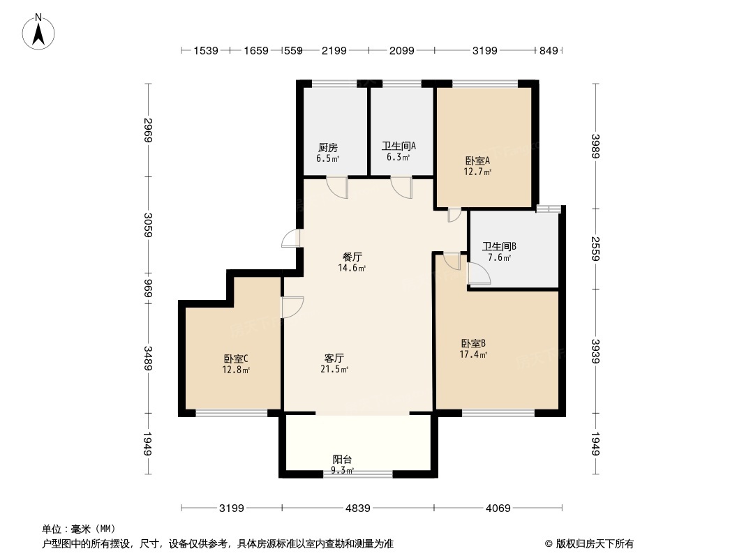 龙泉花园户型图