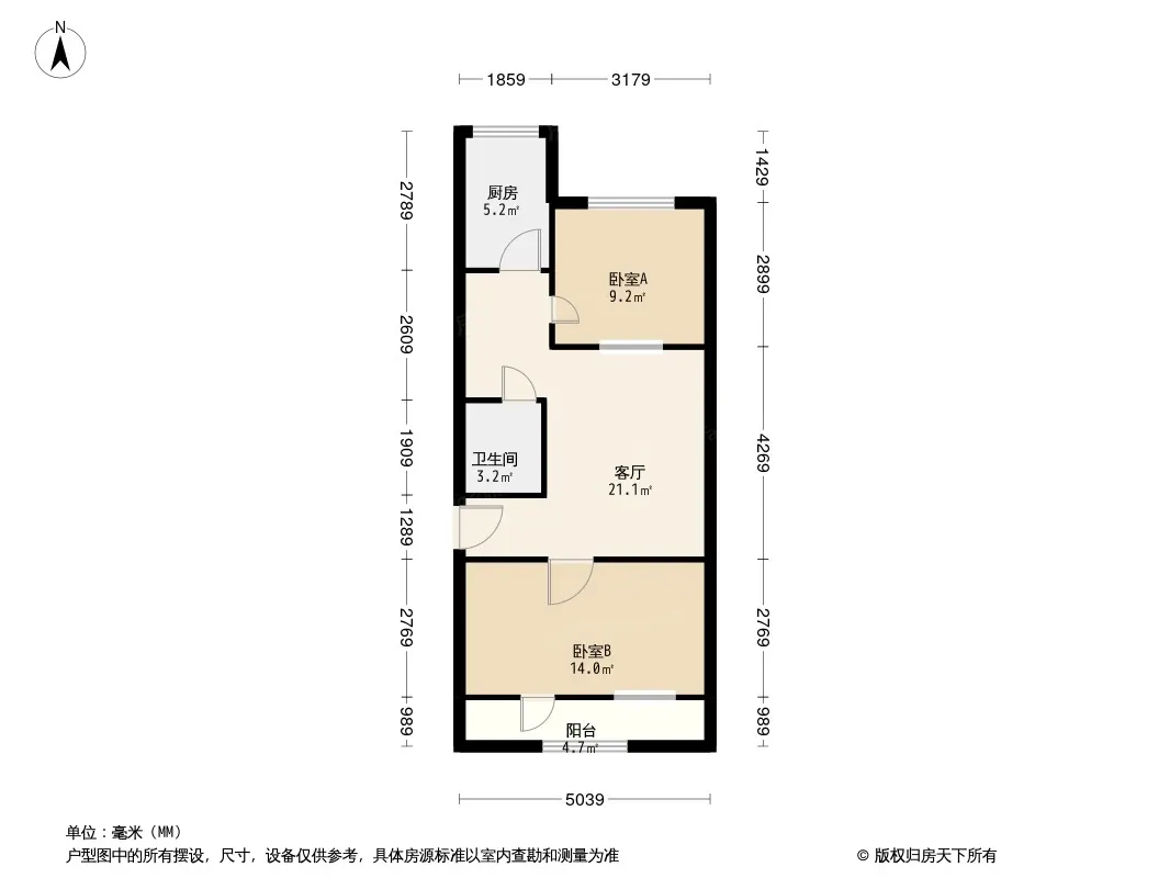 中华小区二区户型图