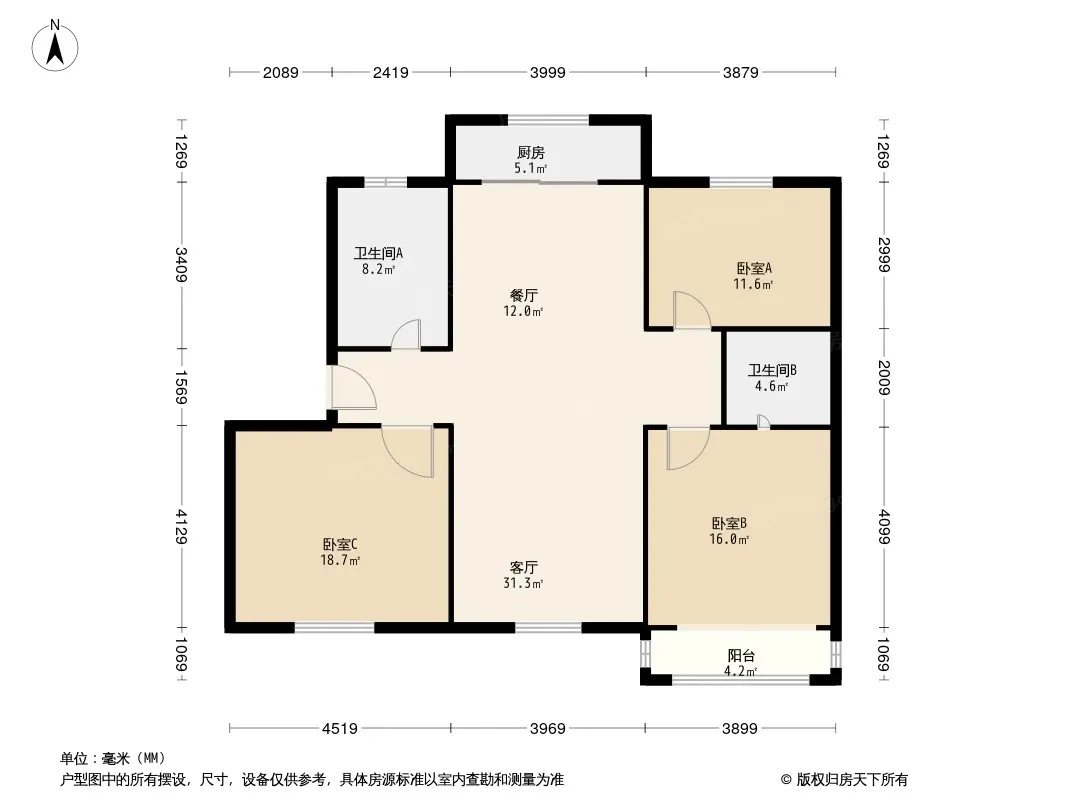 富润花园南区户型图