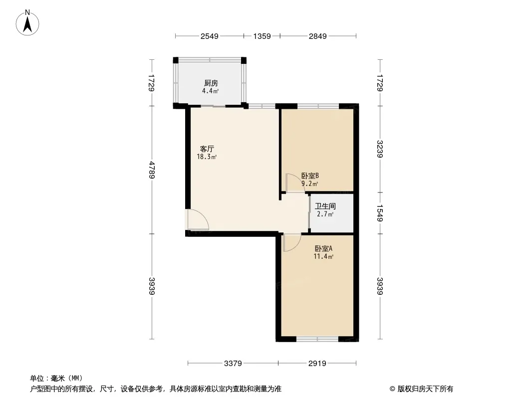 柳影家园二区户型图