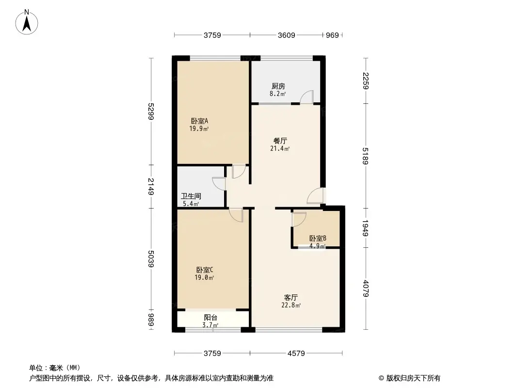 鹏润家园户型图