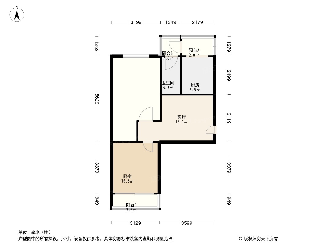 自行车厂宿舍户型图