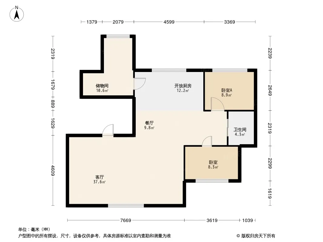耶鲁印象户型图
