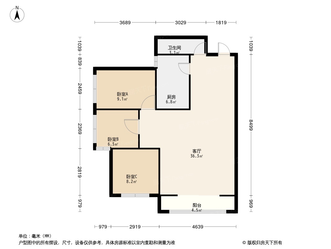 汇元新天地户型图