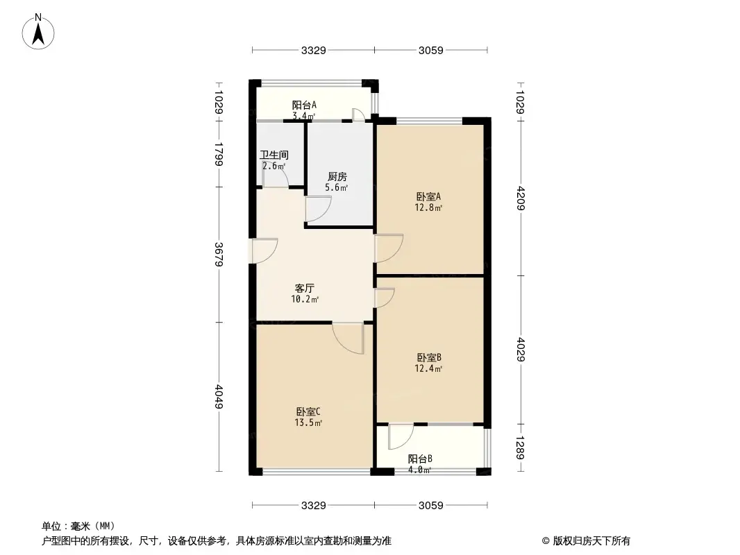 纺织站宿舍户型图