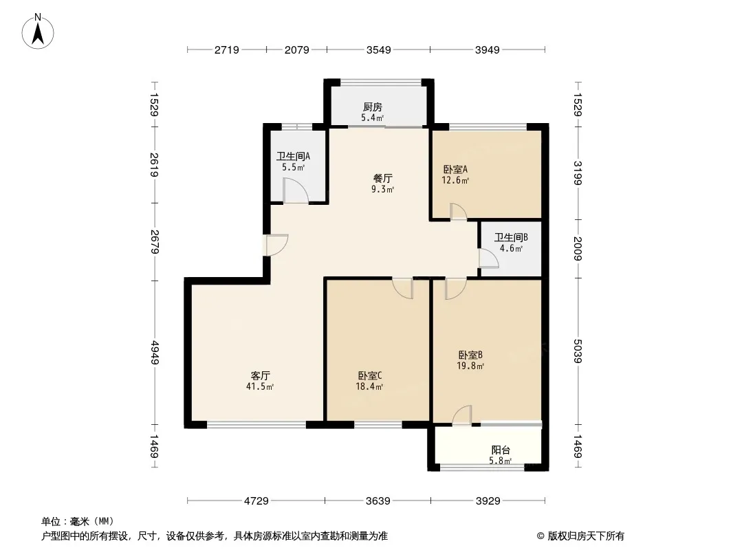 新荣家园户型图