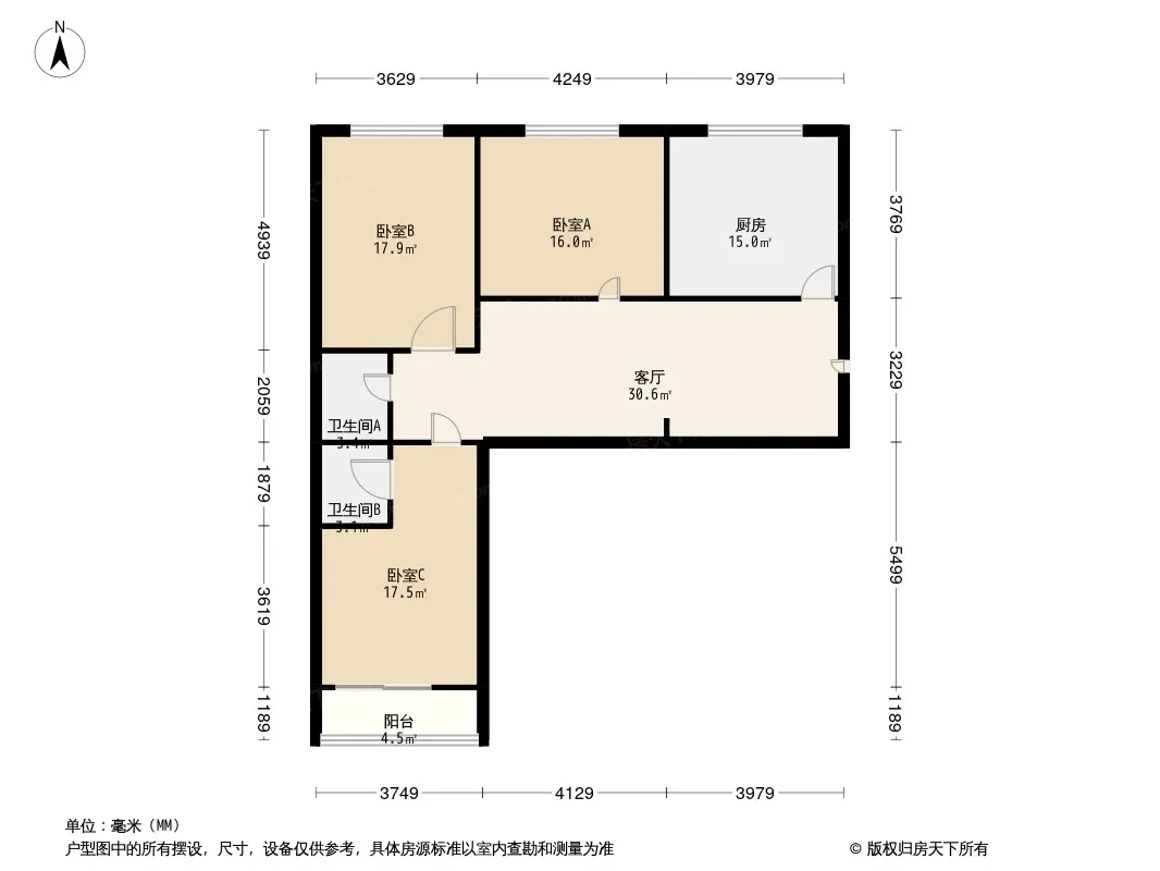 亚泰豪苑户型图