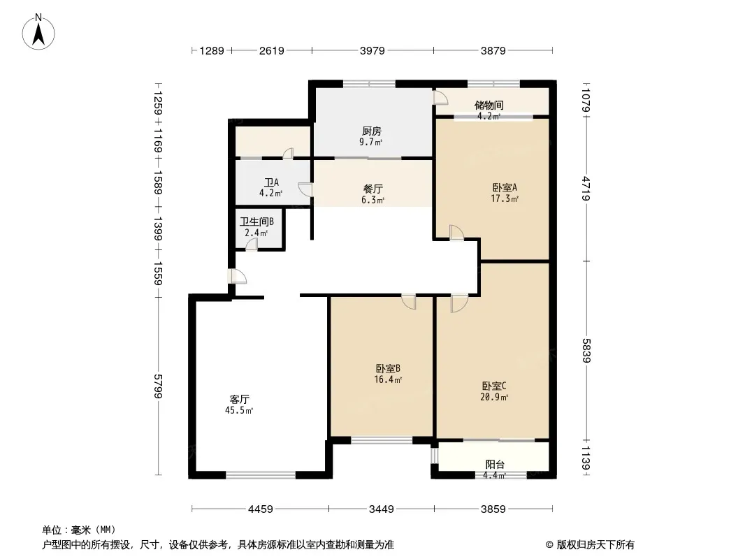 迎宾小区户型图