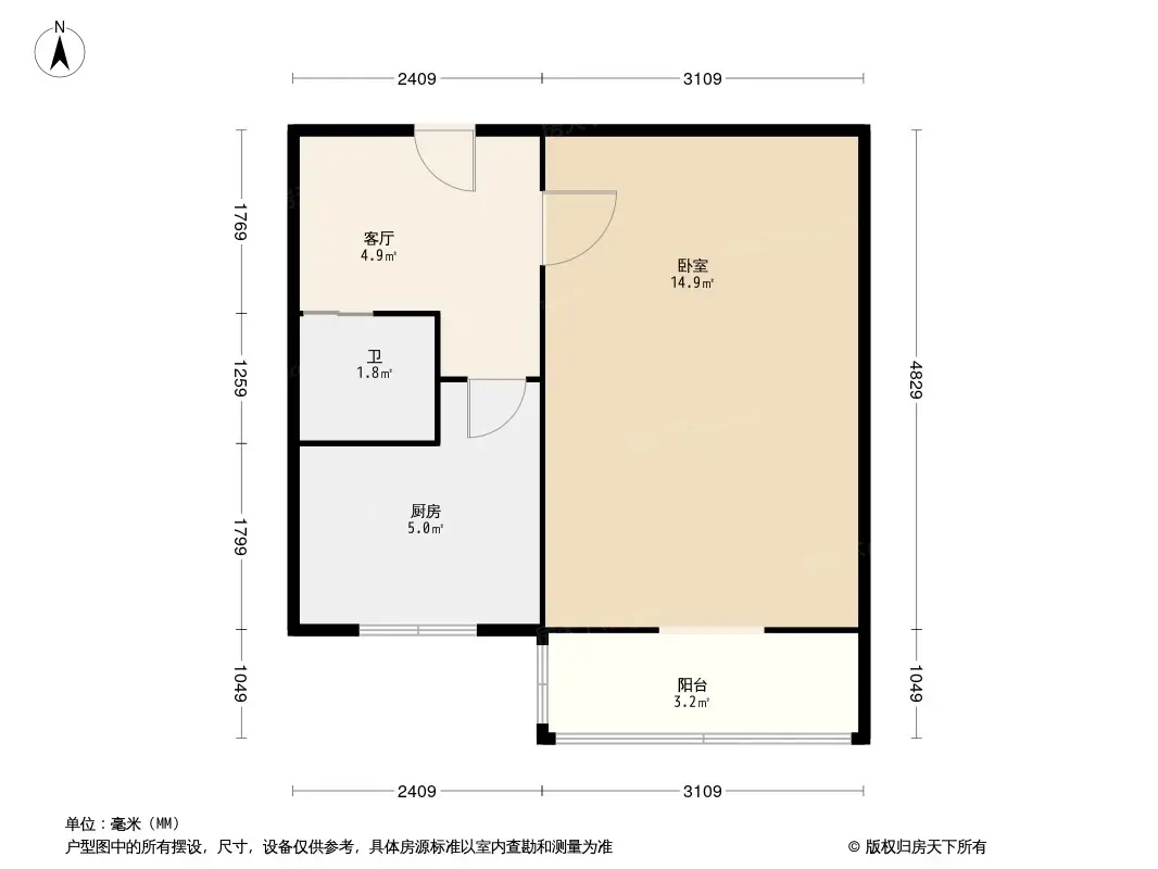 胜古园小区户型图