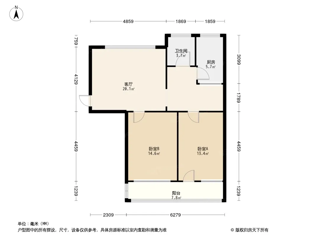 工商局小区（涿州）户型图